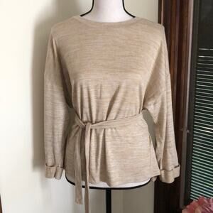 Lucky Brand | Long Sleeve top with tie belt Size S